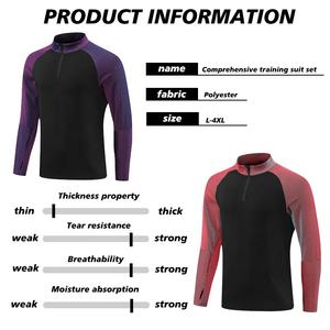 Promotion 2025 Survêtements de Sport d'Extérieur pour Homme Ensembles de Football Kits de Foot Survêtement de Sport à Fermeture Éclair Survêtements de Football - Product Image 4