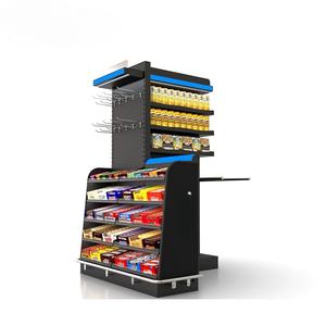 रिटेल स्टोर मर्केंडाइजिंग के लिए संयोजन अलमारियों और हुक कोने प्रबंधन प्रणाली के साथ कैशियर स्टेशन आयोजक शेल्फ - Product Image 3