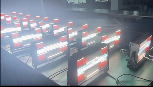 Hot bán 600W siêu Aurora LED Strobe ánh sáng DMX512 độ sáng cao RGB LED trắng + hổ phách New DJ Bar sân khấu Strobe đèn flash - Product Image 4