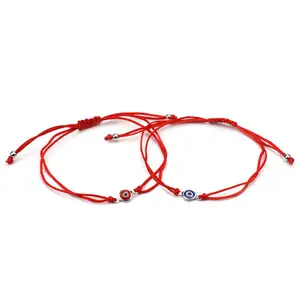 2021 nuovi gioielli coppia regolabile turco occhio braccialetto intrecciato corda rossa blu fortunato malocchio braccialetto