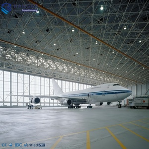 Hangar de stockage d'<span class=keywords><strong>avions</strong></span> en acier préfabriqué moderne et spacieux avec portes roulantes, garantie de 3 ans pour un accès facile aux <span class=keywords><strong>avions</strong></span>, <span class=keywords><strong>restauration</strong></span> d'<span class=keywords><strong>avions</strong></span> - Product Image 1