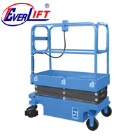 Mini-plateforme élévatrice à ciseaux 300 kg, hauteur de levage 3m-5m, électrique, pour entrepôt, maintenance et construction