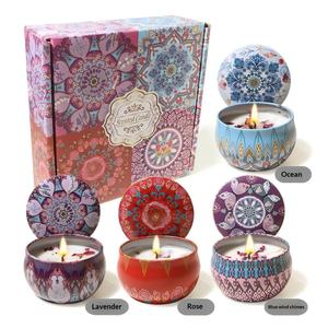 Candela Aromaterapica in Cera di <span class=keywords><strong>Soia</strong></span> con Fiori Secchi - Bomboniere per Matrimoni, Regali di Compleanno, Personalizzazione Disponibile, Vendita all'Ingrosso - Product Image 1
