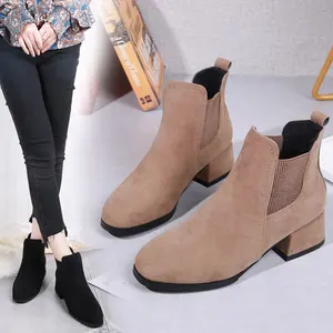 De Laatste Winter Schoenen Ontwerp Fashion Enkellaars Populaire Suede Vrouwen Laarzen