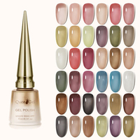 Vente en gros de vernis à gel glacé 15ml vernis à ongles gel UV transparent de marque privée
