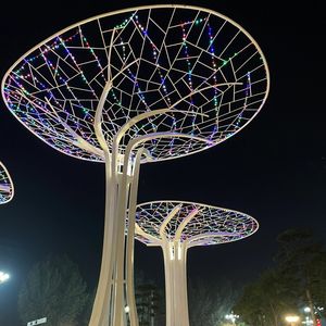 Haute qualité en acier inoxydable arbre Sculpture fée lumière esprit lampe IP65 évalué paysage chine usine pour les décorations de noël - Product Image 2