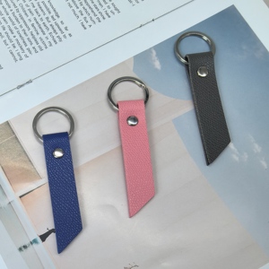 Colorful Simple Pu Leather Business Keychain Custom Logo Car Holder Portable <b>Key</b> <b>Ring</b> Handbag Decoration Souvenir Gifts - Product Image 6