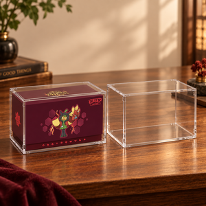 Scatola Trasparente in Acrilico per Collezione di Carte, Espositore Magnetico per Carte <span class=keywords><strong>Pokémon</strong></span> e Pacchetti Booster - Product Image 3