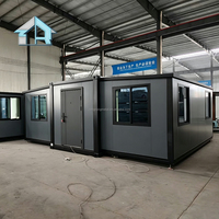 Offre Spéciale – Maison Conteneur Modulaire Extensible à Cadre Solide, Étanche Quatre Saisons, Idéale pour Bureaux Préfabriqués et Travaux de Chantier