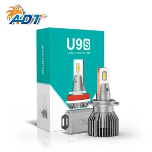 ADT 12V 24V U9S led פנס 40W מתח גבוה 9-100v 9005 9006 h7 h11 h4 led פנסים עבור מכונית משאית