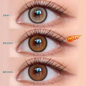 작은 PP 물집이있는 매일 매년 카페 스카이 블루 천연 뷰티 아이 콘택트 렌즈 - Product Image 3