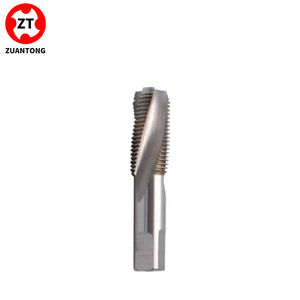 Tarauds à filetage mécanique ZUANTONG HSSE à cannelures spirales pour tuyaux NPS <span class=keywords><strong>NPT</strong></span> <span class=keywords><strong>1</strong></span>/<span class=keywords><strong>8</strong></span> <span class=keywords><strong>1</strong></span>/4 3/<span class=keywords><strong>8</strong></span> <span class=keywords><strong>1</strong></span>/2 3/4 - Product Image 1