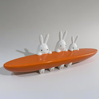 Banc de loisirs Y930 en forme de carotte, résistant aux intempéries, sculpture de lapin, décoration artistique animale, mobilier pour parcs publics et salles d'attente