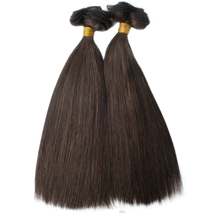 Extensão de cabelo de onda reta de seda com clipe estilo natural feito com cabelo humano chinês