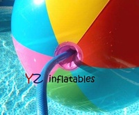 Ballon de plage gonflable brillant personnalisé OEM, jouet pulvérisateur d'eau en PVC TPU, ballon de plage promotionnel en gros pour enfants