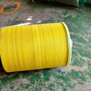 Pe gestrickte gelbe Kunststoff-Polyethylen-Netz beutel rolle