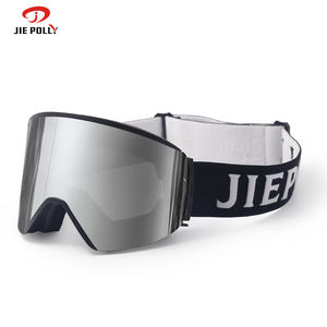 نظارات رياضية ثلجية فاخرة مضادة للضباب بشعار OEM مخصص وعدسات مغناطيسية خارجية ملونة بالضوء نظارات تزلج Otg معدات التزلج على الجل - Product Image 5