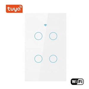 US Standard 220V 110 Voltage <b>Switch</b> RF433 Tuya App WiFi <b>Remote</b> Control Smart Tempered Glass Interrupteur Wifi 10A T - Product Image 5