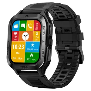 Nouveau Ip69k vraiment étanche montre intelligente KOSPET TANK M2 fréquence cardiaque fitness bracelet aimant Bt appelant natation montre intelligente 2022