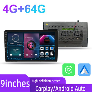 <span class=keywords><strong>Autoradio</strong></span> Android double <span class=keywords><strong>DIN</strong></span> 9 pouces avec écran tactile IPS, lecteur DVD, système de navigation GPS et radio audio – Expédition depuis l'entrepôt américain - Product Image 4