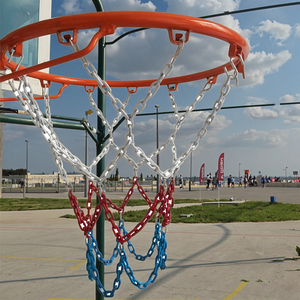 Ensemble <span class=keywords><strong>de</strong></span> cercles <span class=keywords><strong>de</strong></span> <span class=keywords><strong>basket</strong></span>-ball tout métal pour l'extérieur <span class=keywords><strong>Filet</strong></span> <span class=keywords><strong>de</strong></span> tir à chaîne <span class=keywords><strong>en</strong></span> fer épais et durable PE comprenant un sac <span class=keywords><strong>de</strong></span> rangement pour équipement <span class=keywords><strong>de</strong></span> terrain <span class=keywords><strong>de</strong></span> jante - Product Image 2