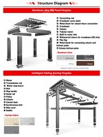 Pergola extérieure moderne de luxe en aluminium Gazebo persienne étanche toit métal jardin Pergola bioclimatique Patio Pergola
