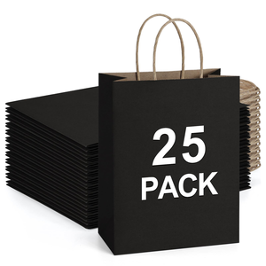 Custom Printed Logo <b>Biodegradable</b> Disposable Restaurant Kraft <b>Paper</b> Bag Pasta Salad Takeout Packaging for Food Takeaway - Product Image 1