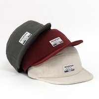 Casquette d'été 5 panneaux personnalisable avec logo de votre marque, séchage rapide, pour randonnée et activités de plein air, avec patch tissé de haute qualité, légère et portable pour le camping