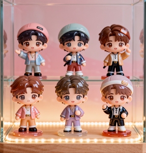 Tùy Chỉnh Người Nổi Tiếng Hàng Hóa Q Phiên Bản Con Rối Hộp Mù Nam Thần Tượng Tượng Hỗ Trợ Ngoại Vi Bộ Sưu Tập Mini Con Số Đồ Chơi - Product Image 2