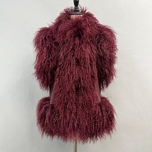 Winterwarme Echte Mongolische Lammfell-Weste für Damen Modische Echtpelz-Gilet mit Kunstwildleder für Damen Luxuriöse Weste - Product Image 6