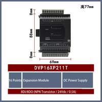 Offre Spéciale Unité d'extension E/S PLC Série EX2 DVP-ES2 DVP16XP211T 8 Entrées 8 Sorties Transistors NPN DC24V 0.5A Impulsion Haute Vitesse