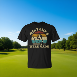 Camiseta para hombre Golfcart Golfing Dad, producto promocional con estampado de Mistakes Were Made - Product Image 3