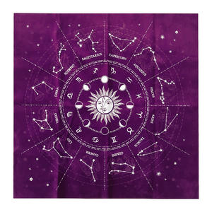 Hexerei Tapisserie Wahrsagerei Astrologie Karten Spiel <span class=keywords><strong>Tarot</strong></span> Tischdecke Triple Moon Pentagram Pagan Flanell Altar Stoff - Product Image 2