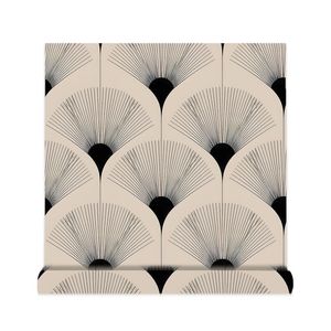 Creation Of Time And Space Peel And Stick Wallpaper Geometric Fan Pattern Self Adhesive For Tv Wall Decor - Product Image 5