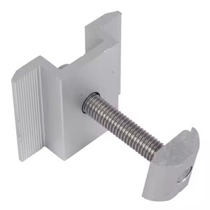 Pince centrale fixe en aluminium Pince de montage solaire Pince centrale solaire - Product Image 6