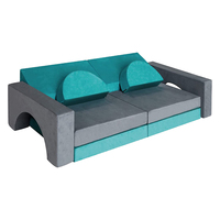 Sofá Infantil Creativo para Interiores, Nuevo Diseño, Espuma Ecológica, Bloques de Construcción Modulares, Tema de Edificios Modernos, Escala 1:8