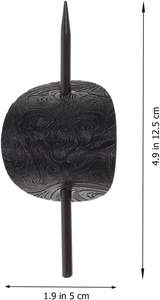 MIO Vintage cuir bâton de <span class=keywords><strong>cheveux</strong></span> glisser forme ovale épingles à <span class=keywords><strong>cheveux</strong></span> mode femmes porte-queue de cheval <span class=keywords><strong>cheveux</strong></span> accessoires Barrettes - Product Image 6