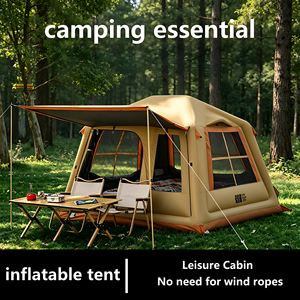 Tente gonflable automatique toutes saisons, résistante aux intempéries, en tissu épais résistant à l'usure, coupe-vent, imperméable, anti-tempête, installation rapide - Product Image 1