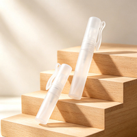Vente en gros d'atomiseurs de parfum vides en plastique PP bleu coloré, flacons vaporisateurs de parfum de 10 ml, flacons vaporisateurs