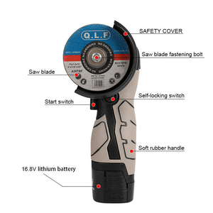 Mini-meuleuse d'angle sans fil 12V de qualité industrielle pour bricolage, avec batterie au lithium, interrupteur à palette, disque de 76 mm, 19500 tr/min pour la découpe - Vente en gros - Product Image 5