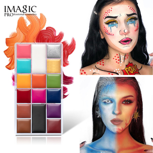 IMAGIC Vegan 16 Visage Corps Peinture En Gros Visage Flash Tatouage Art Halloween Fête Maquillage Beauté Peinture Palette Kit - Product Image 1