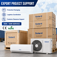 Climatiseur solaire hybride 12000 BTU, onduleur DC, mural, pour usage domestique, compresseur SANYO à double rotation, refroidissement et chauffage, 80-380V