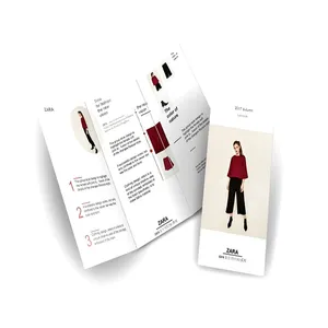 Bán buôn tùy chỉnh in A4 trifold hướng dẫn của nhãn hiệu Thiết kế cuốn sách Flyer trong giấy và các tông chất liệu