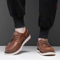 Nouveaux Modèles Durables Chaussures de Ville Business Type Richelieu Personnalisables Légères en Véritable Cuir de Vache Bottines Homme Grandes Tailles 47 48 49