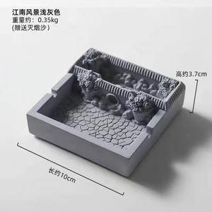 Cenicero Redondo de Metal con Diseño Novedoso de Montaña Nevada, Tamaño Estándar, para Uso Doméstico, Número de Patente 1, Hecho en China - Product Image 3