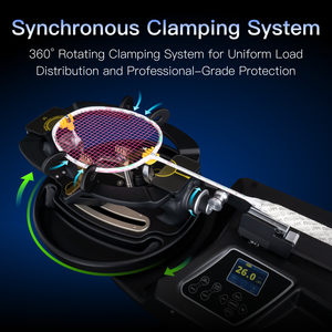 Machine à <span class=keywords><strong>cordage</strong></span> de badminton Siboasi S2169 en métal - Haute précision, fonction de pré-étirement et de mémoire, usage commercial, fabriqué en Chine - Product Image 3