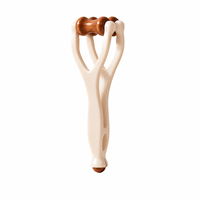 Rouleau de massage manuel en bois à double tête pour les doigts, outil de relaxation des articulations pour le soulagement de la douleur arthritique, vente en gros d'usine OEM