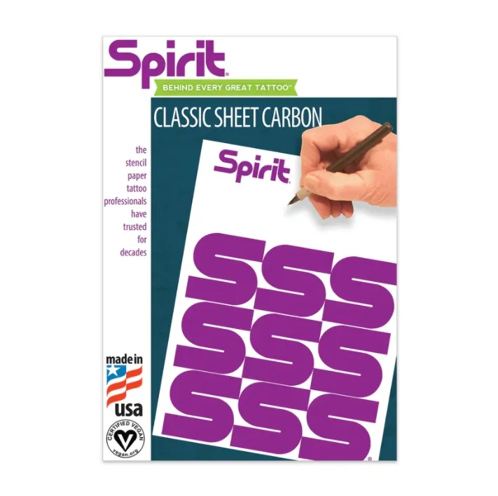 Nova Tattoo Levert Spirit Classic Sheet Carbon 8.5 "X 11" Tattoo Stencil Transfer Papier