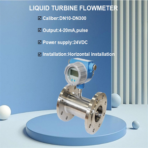 Kỹ thuật số 316L thép không gỉ dòng <span class=keywords><strong>Turbine</strong></span> mét với LCD hiển thị OEM lỏng nước xung 4-20mA đầu ra - Product Image 4