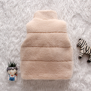 Gilet matelassé unisexe pour enfants, chaud et respirant, à col roulé, avec fermeture éclair, imprimé, pour l'hiver, 1-6 ans - Product Image 2